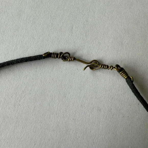 Handmade Tropical Fruit Charm Necklace Black Cord Artisan Boho 18 Inch - Picture 5 of 6